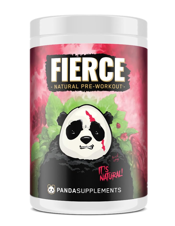 Underground Bio Labs Panda Supps Fierce front label for clean pre-workout energy