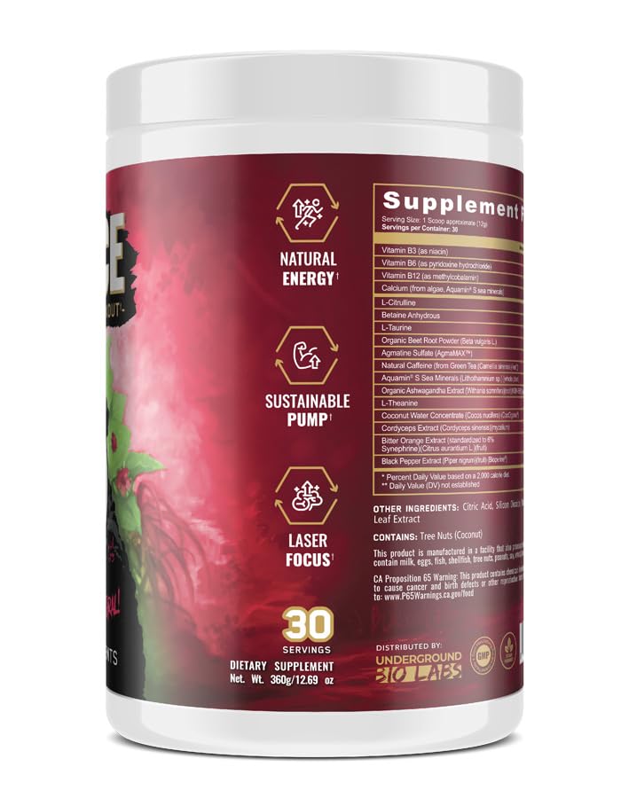 Panda Supps Fierce scoop ready to mix for training sessions