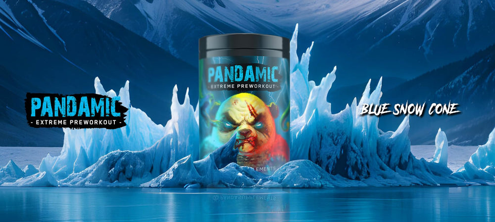 Underground Bio Labs Panda Supps Pandamic Extreme pre-workout blue snow cone serving bold flavor