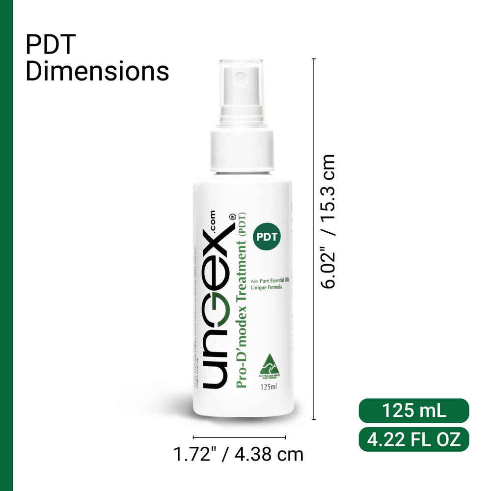 Ungex Demodex Defence Cleanser being poured for refreshing cleanse.