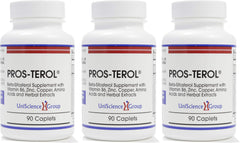 UniScience Pros-TEROL bottle showing a multi-month supply for prostate support