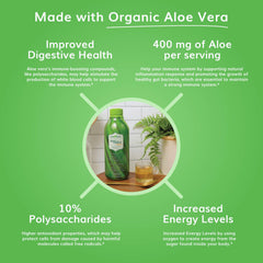 Univera Aloe Select Mango liquid close-up highlighting gut health.
