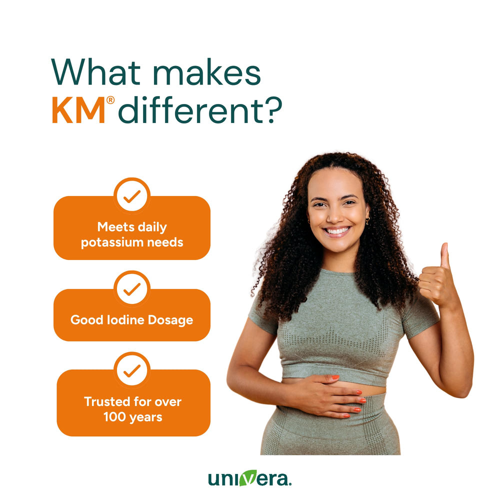 Univera km botanicals closeup shows the 13-component mineral blend.