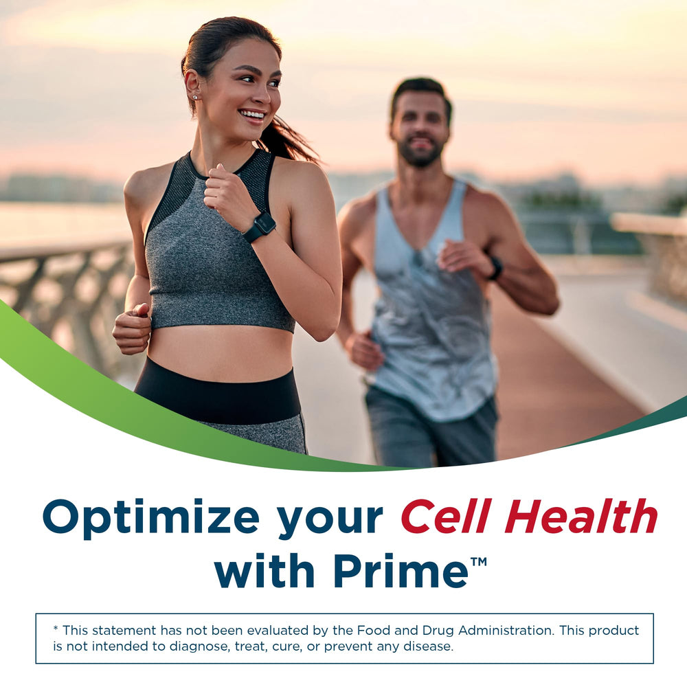 Univera Prime bottle label detail highlights vitamins and DHEA blend for immune support