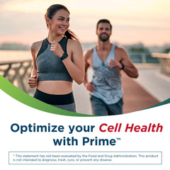 Univera Prime bottle label detail highlights vitamins and DHEA blend for immune support