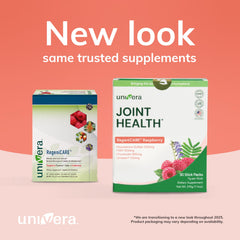 Univera 7g stick pack for convenient on-the-go joint care.