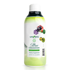 Univera Xtra Concentrate bottle label highlights vitamin B complex for daily energy