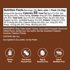 Unjury Chocolate stick-pack opened for easy single-serve use.