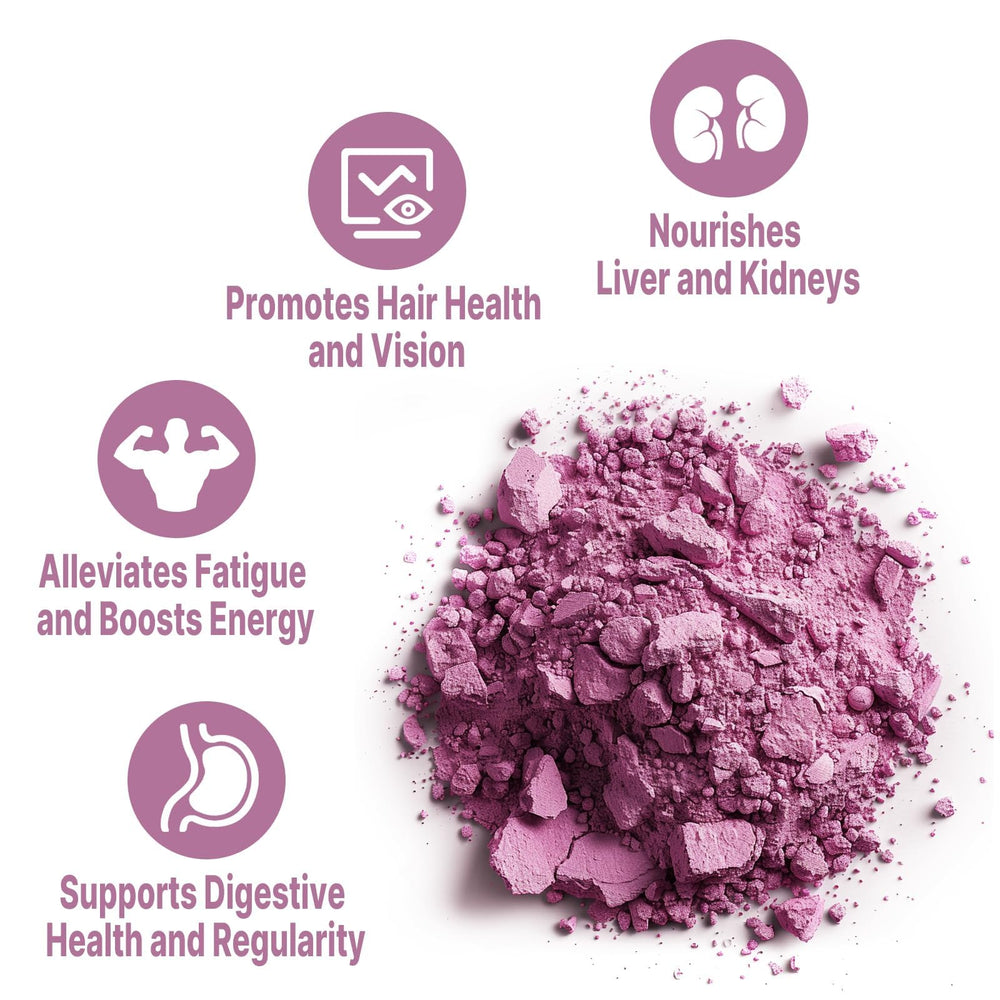UNLEASH'D ORGANIC Mulberry Juice Powder jar close-up showing pure organic texture.