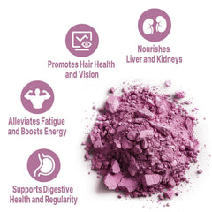 UNLEASH'D ORGANIC Mulberry Juice Powder jar close-up showing pure organic texture.