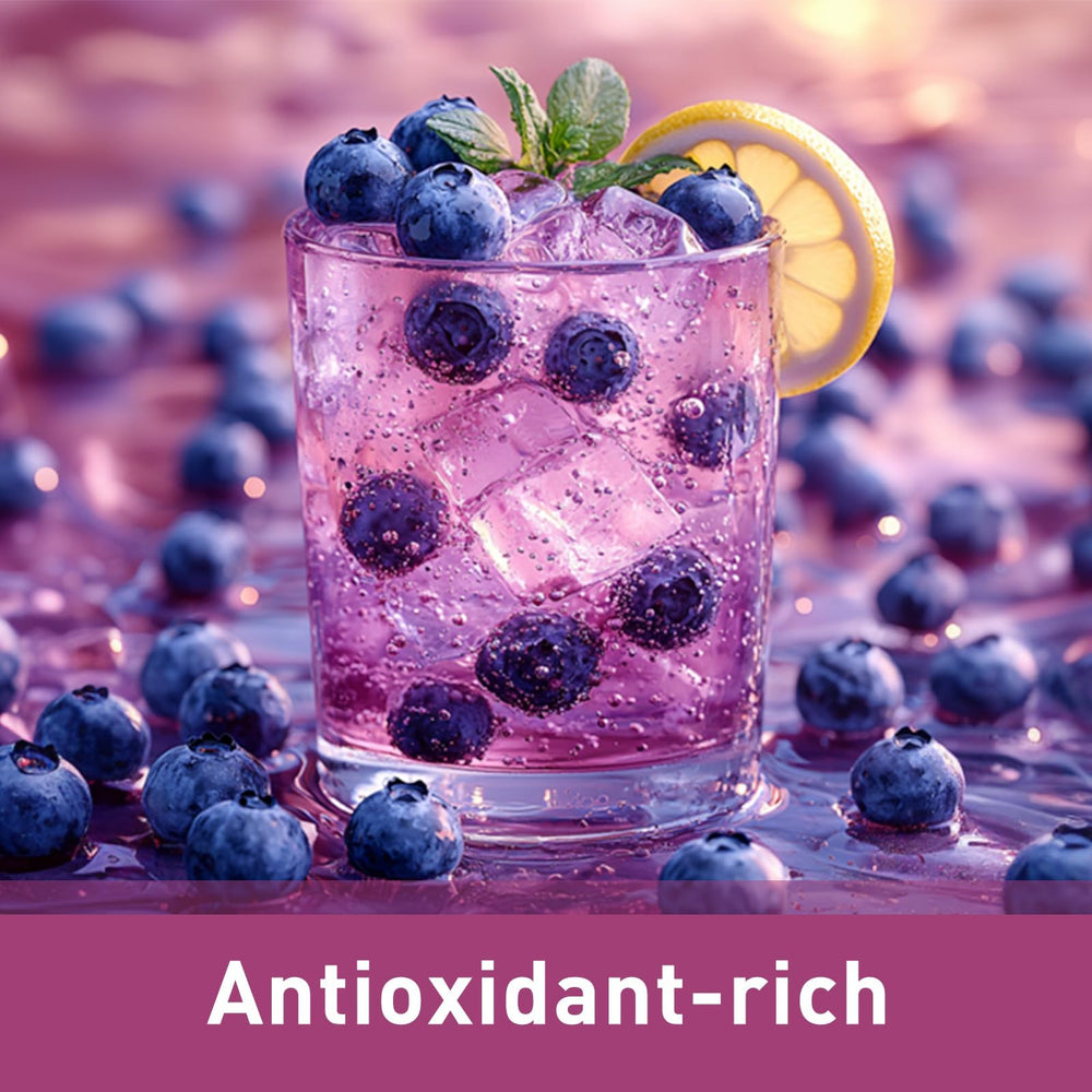 UNLEASH'D ORGANIC Blueberry Powder over oats as wholesome topping.
