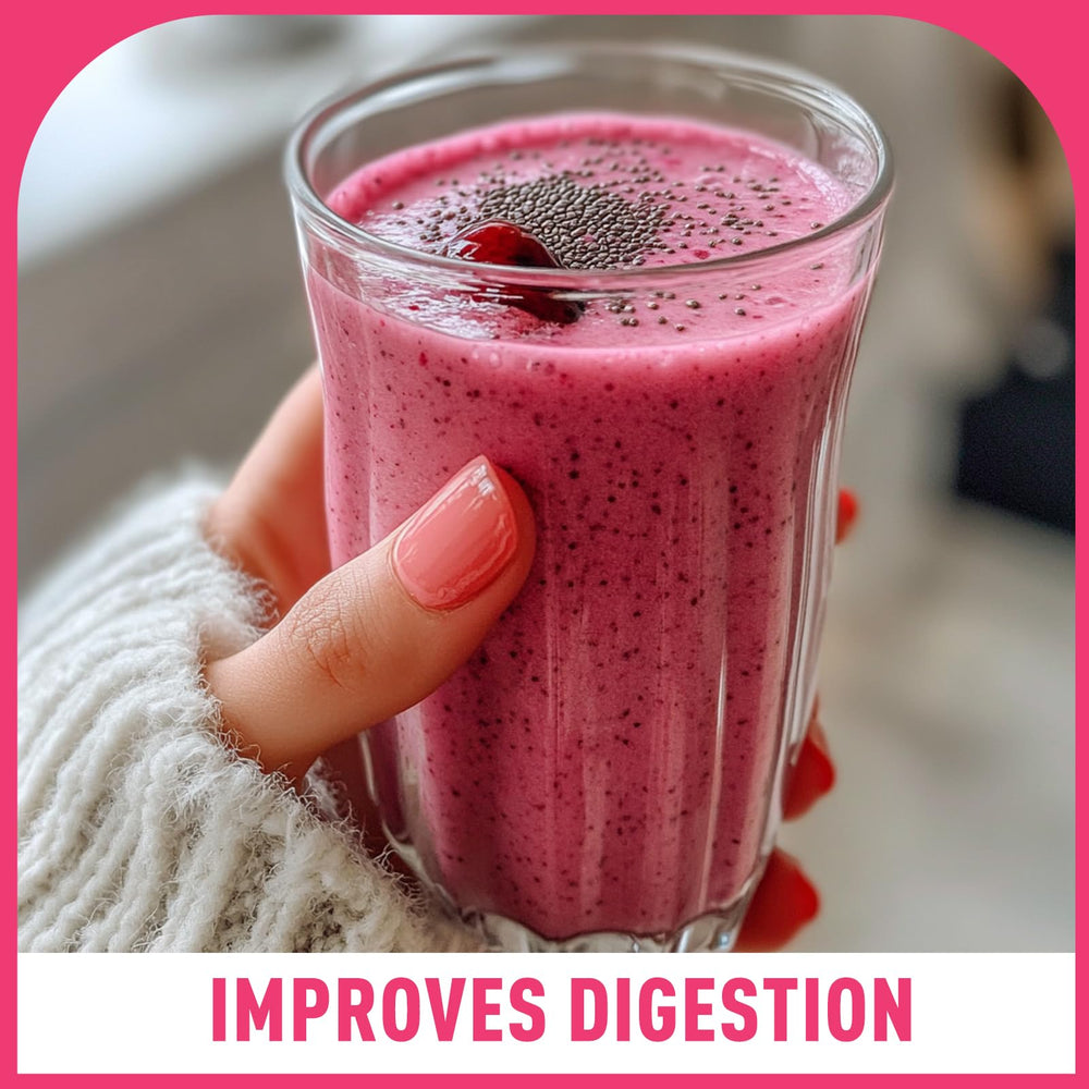 UNLEASH'D ORGANIC cranberry powder on yogurt enhances texture and nutrition.