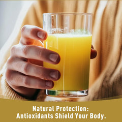 UNLEASH'D ORGANIC Ginkgo Biloba Powder in a smoothie glass for quick incorporation.