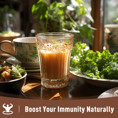 Modern kitchen scene with UNLEASH'D Milk Thistle Powder on countertop encourages everyday health