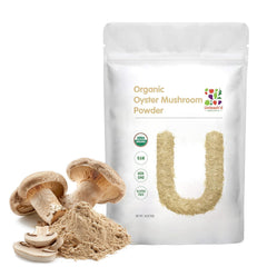 UNLEASH'D ORGANIC oyster mushroom powder bottle pour for savory meals