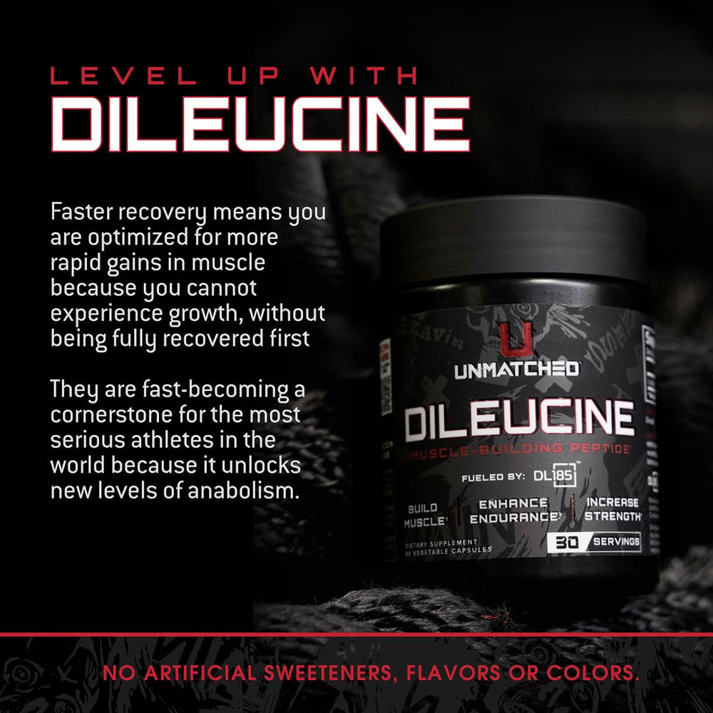 Unmatched Dileucine bottle cap signaling secure packaging and product integrity.