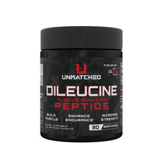 Unmatched Dileucine bottle displaying compact packaging and clear product information for easy reference.