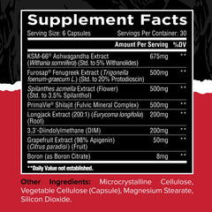 Unmatched Longevity Test capsules close-up for easy daily energy and mood support.