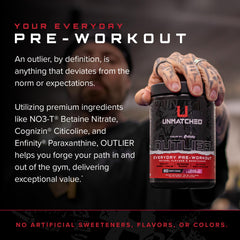 Unmatched Outlier bottle label highlights NO3-T nitrate blend