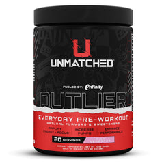 Unmatched Outlier pink lemonade tub for steady energy during workouts