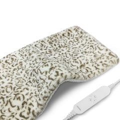 UNOWIX full weighted heating pad in leopard print offers cozy warmth and even heat distribution
