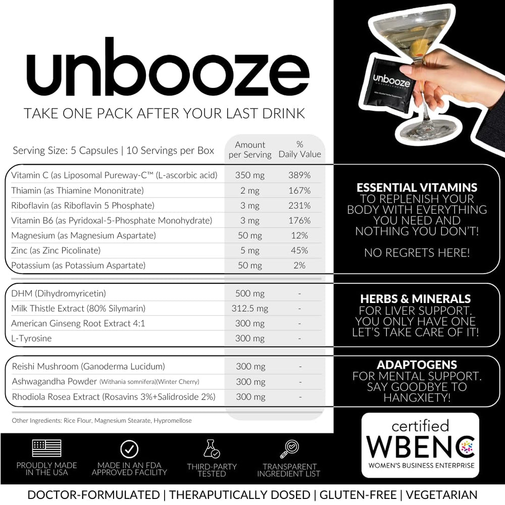 Unsupplements Unbooze night out scene suggesting fun events with a refreshed morning.