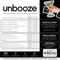 Unsupplements Unbooze night out scene suggesting fun events with a refreshed morning.