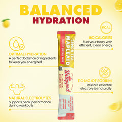 Untapped Lemon Tea Mapleaid liquid concentrate bottle ready to mix for quick energy.