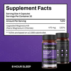 Upgraded Formulas 8-Hour Sleep scoop included for measured servings.