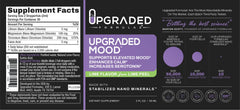 Upgraded Formulas Mood store display presents the product.