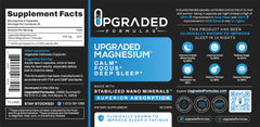 Upgraded Formulas Nano Magnesium nano minerals concept illustration.