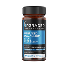Upgraded Formulas Nano Magnesium bottle supports better sleep.