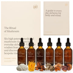 UPHORIC URTH Ritual Mushroom Gift Set box displaying six tinctures for gifting.