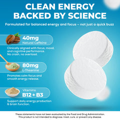 UPLIFE Energy Gum peppermint flavor closeup for refreshing mood boost