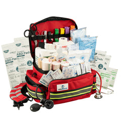 UPPAHEALTH trauma supplies complete kit—well-organized inside for quick trauma care.