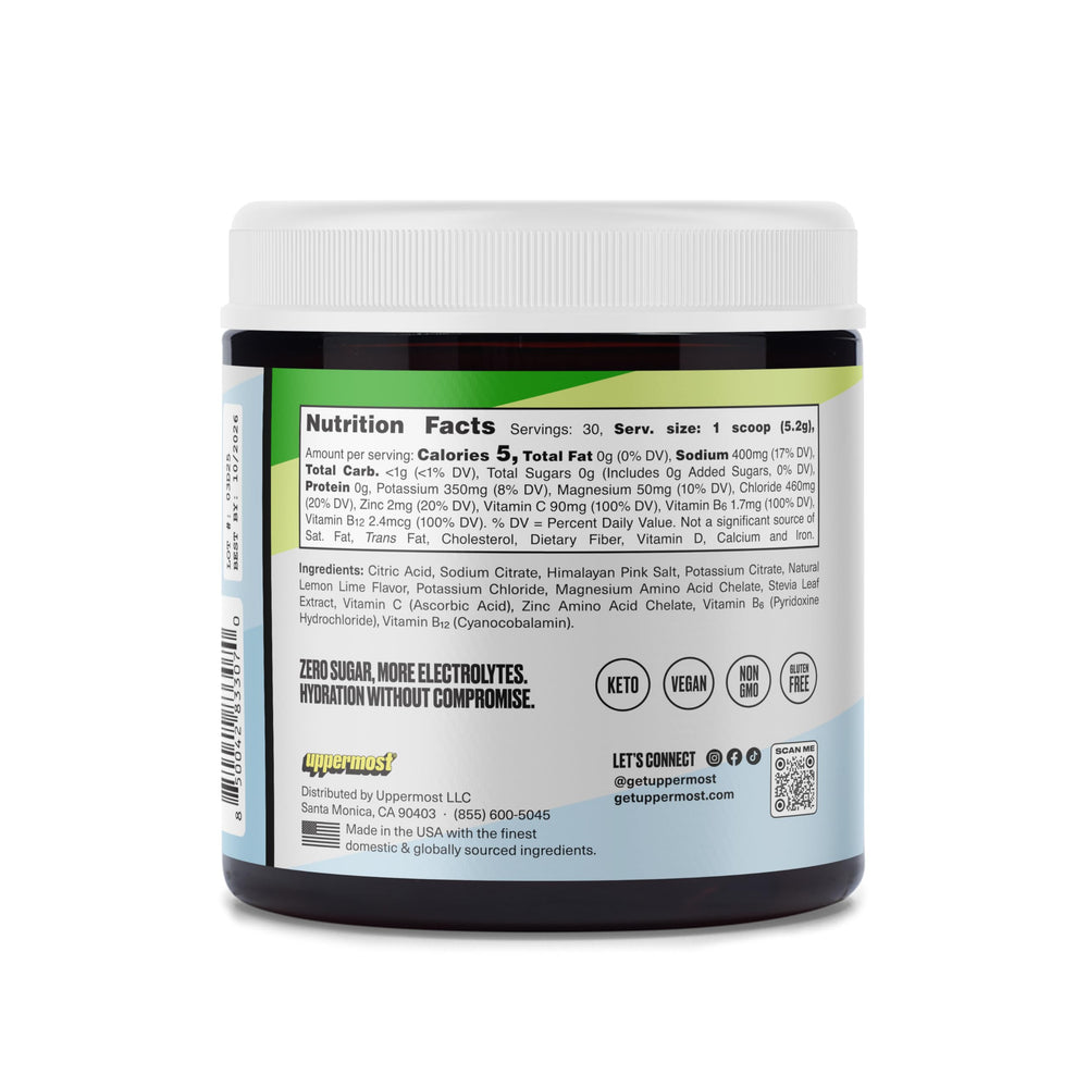 Uppermost Hydrate powder dispense demonstrates easy preparation after workouts.