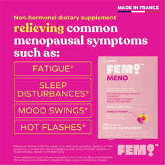 Upsa FEM Meno bottle side view highlights discreet daily routine