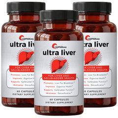 UpWellness Ultra Liver bottle front view for daily liver support.