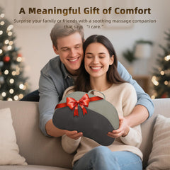 UQHH couch-use massage pillow demonstrates home relaxation in comfort.