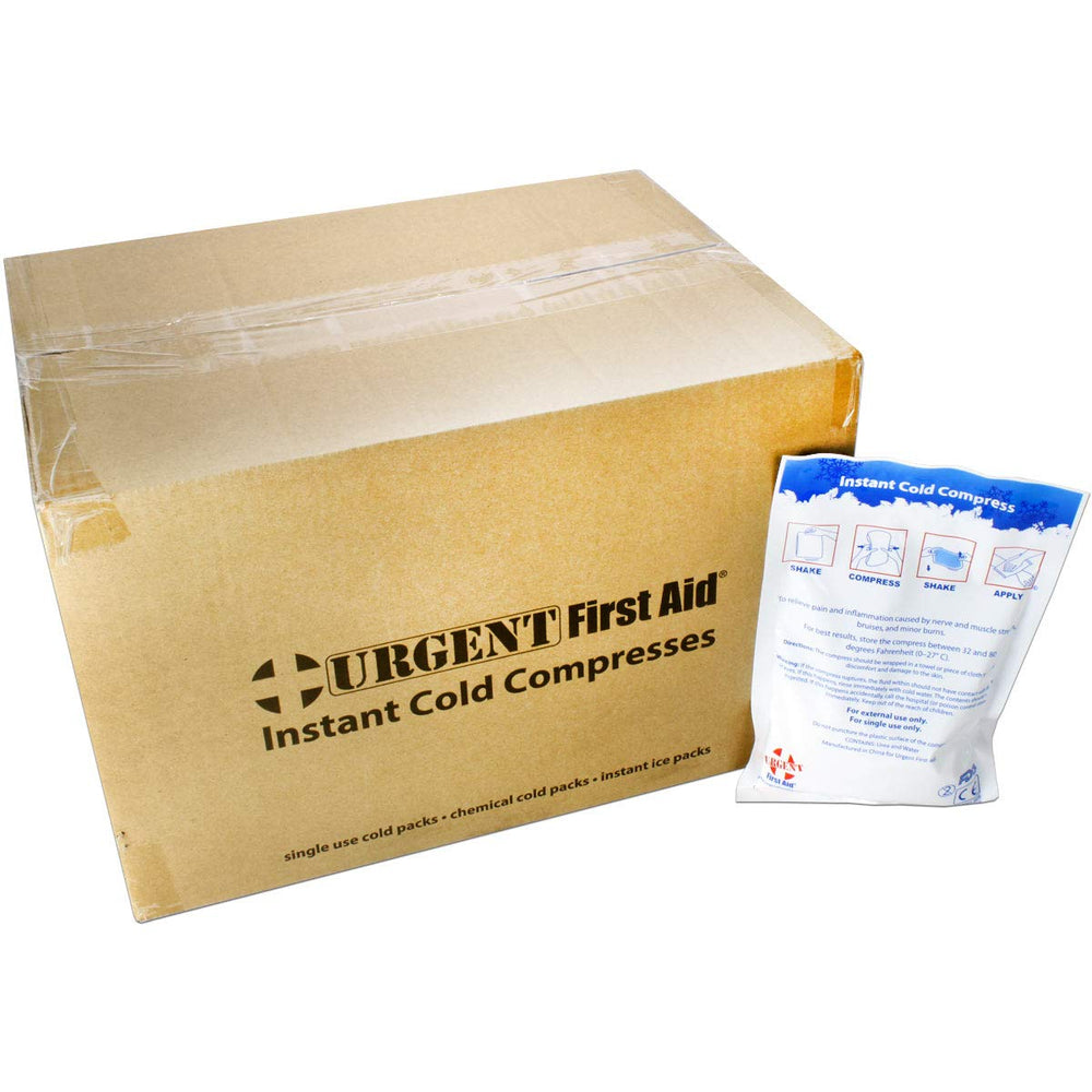 Urgent First Aid crush-to-release cold pack for rapid application