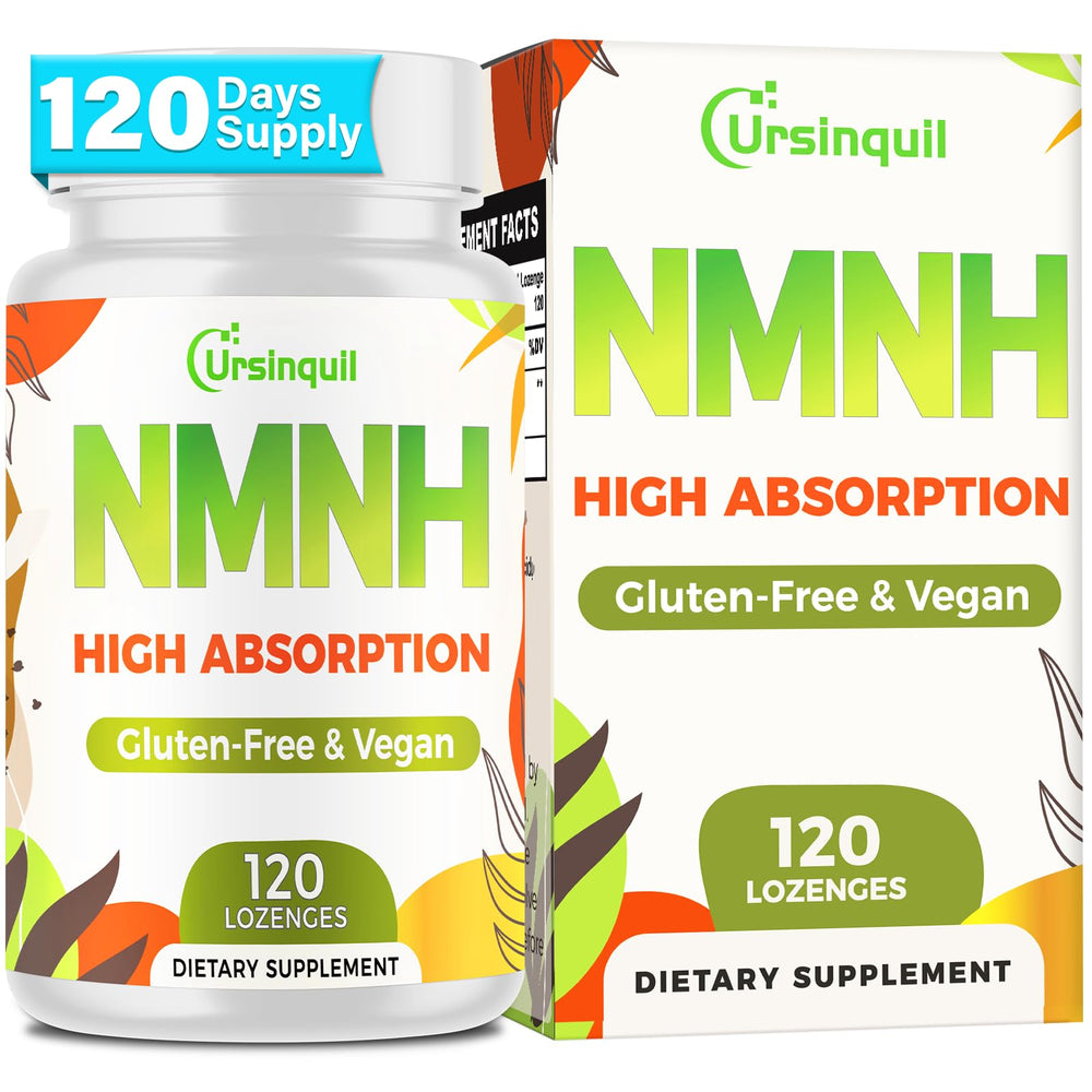 Ursinquil Sublingual NMNH 500mg bottle for daily NAD support and healthy aging.
