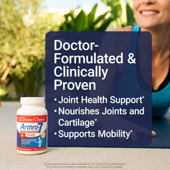 US Doctors' Clinical Arthro-7 bottle label emphasizing ingredients for joint health.