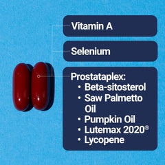 US Doctors' Clinical Prostata Advanced label detail highlighting ingredients.