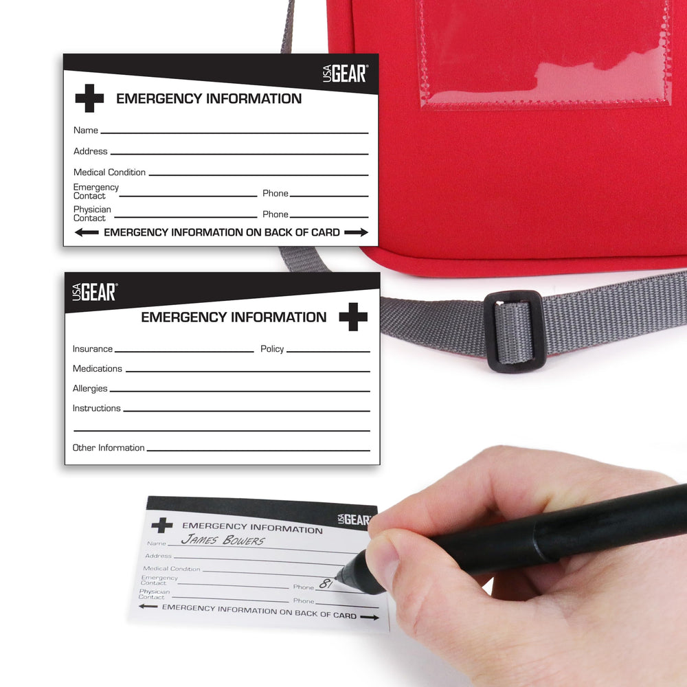 USA Gear EpiPen Case exterior pockets for quick access to inhalers and bandages.