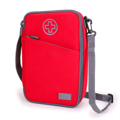 USA Gear travel-friendly case with detachable strap simplifies packing and commuting.