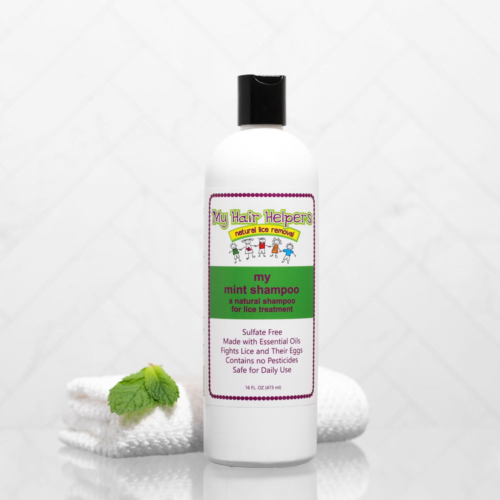 Made in USA label on My Hair Helpers shampoo