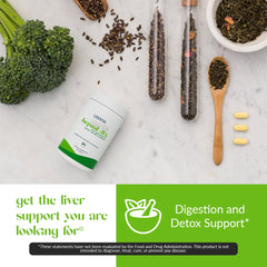USANA Hepasil DTX ingredients blend including green tea extract and milk thistle