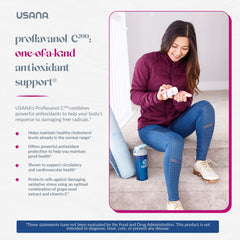 USANA Proflavanol C200 usage scene depicts consistent antioxidant habits