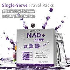 USMIRALAB NAD+ sachet twist for on-the-go use