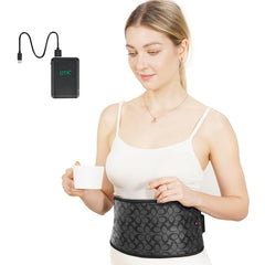 UTK cordless heating pad back with jade stones for portable warmth.